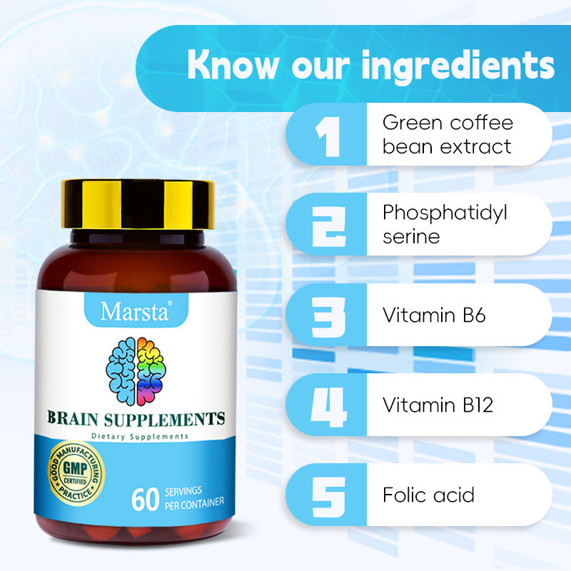Green Coffee Bean & Phosphatidylserine Dietary Supplement, 60 Capsules