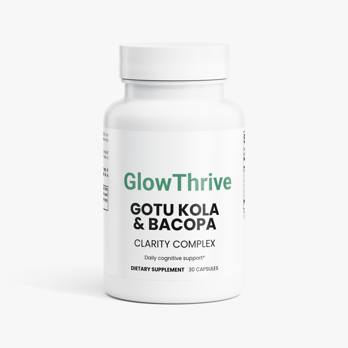 Gotu Kola & Bacopa Herbal Dietary Supplement, 30 Capsules