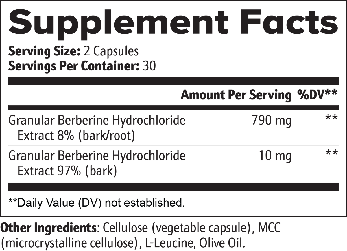 Berberine Supplement – Blood Sugar & Metabolic Health Support